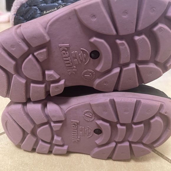Kamik Purple Toddler snow boots size 7 - Picture 3 of 3
